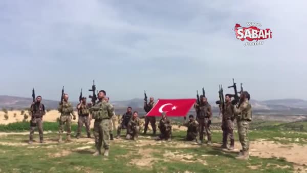 Afrin'de Mehmetçikten Bayrak Şiiri...