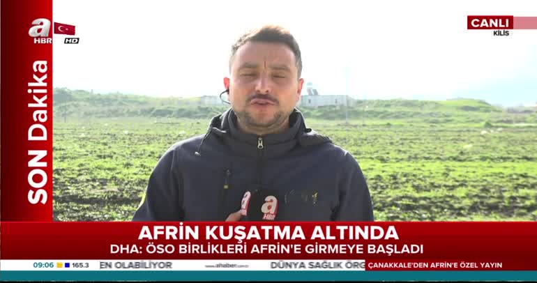 Afrin'de son durum: ÖSO, Afrin merkeze girmeye başladı!