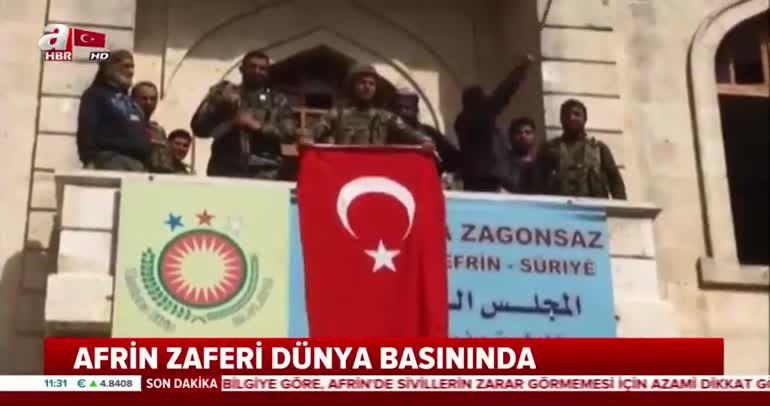 Dünya Afrin zaferini böyle gördü!