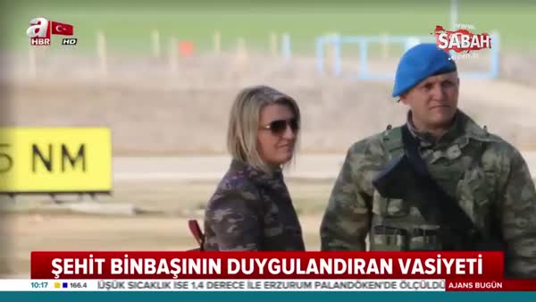 Afrin şehidi Binbaşı Mithat Dunca'dan duygulandıran vasiyet