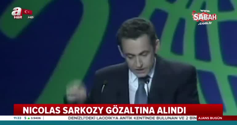 Fransa'nın eski Cumhurbaşkanı Nicolas Sarkozy gözaltına alındı