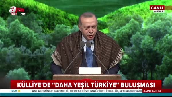 Cumhurbaşkanı Erdoğan, 'Milletimizle Birlikte Daha Yeşil Türkiye Buluşması'nda konuştu