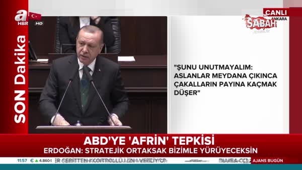 Cumhurbaşkanı Erdoğan'dan tüyleri diken diken eden Afrin şiiri