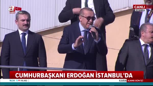 Cumhurbaşkanı Erdoğan Güngören'de konuştu