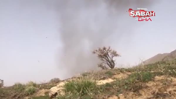 Afrin'de el yapımı patlayıcının imha edilme anı kamerada