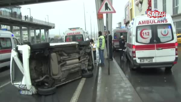 İstanbul  Avcılar'da trafik kazası: 7 yaralı!