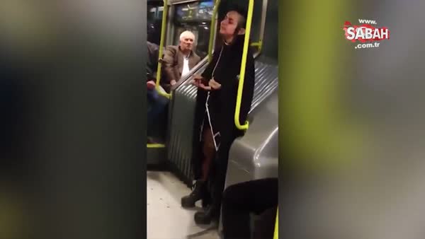 Metrobüste şoke eden yolcu!