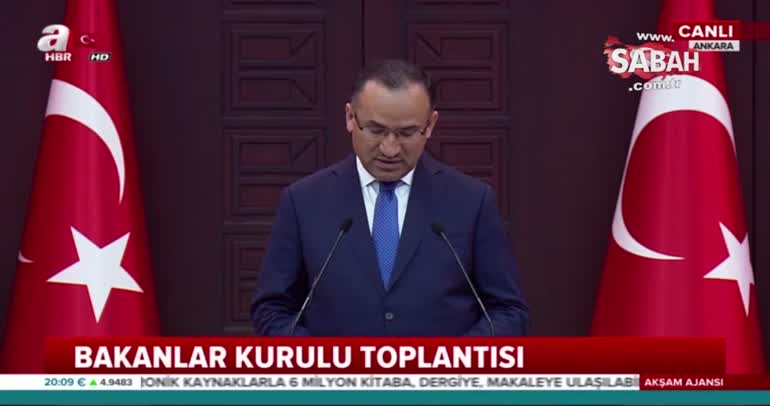 Bakanlar Kurulu toplantısı sonrası Bekir Bozdağ'dan önemli açıklamalar