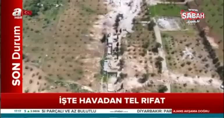 Tel Rıfat havadan görüntülendi