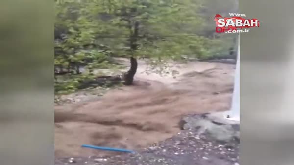 Kayseri'de yoğun yağış sele neden oldu