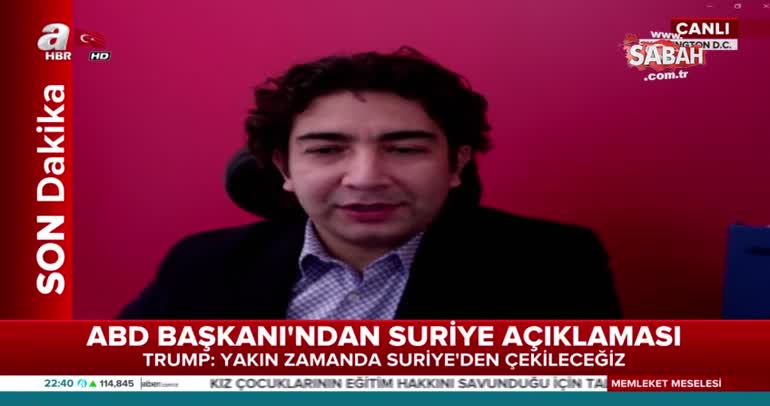 Araştırmacı Dr. Buğra Kanat Trump'ın son dakika Suriye açıklamasını değerlendirdi