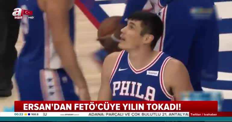 Ersan İlyasova FETÖ'cü Enes'i yerle bir etti!