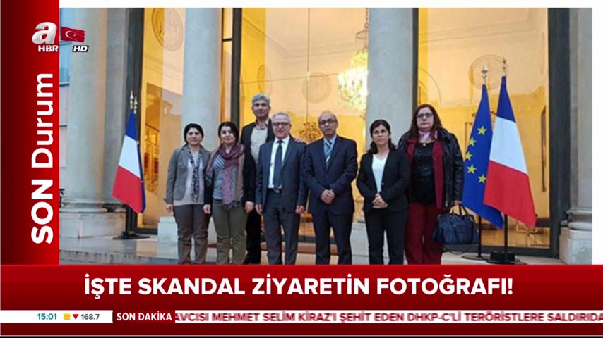 Fransa teröristleri sarayda ağırladı... İşte skandal ziyaretin fotoğrafı!