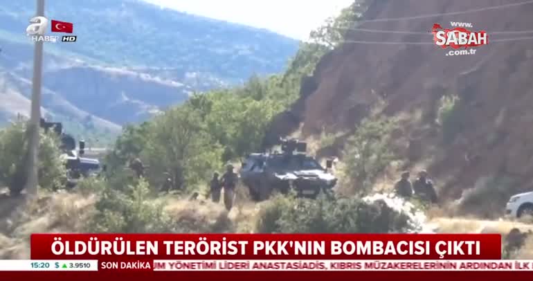 Öldürülen terörist PKK'nın bombacısı çıktı