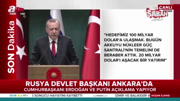 Son dakika: Erdoğan'dan flaş 'Suriye' açıklaması
