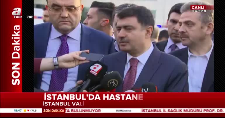 İstanbul Valisi Vasip Şahin hastanede yangın hakkında açıklamalarda bulundu