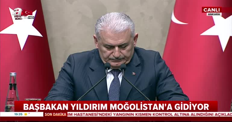 Başbakan Yıldırım'dan hastane yangını ile ilgili açıklamalar