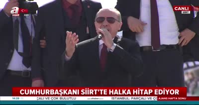 Cumhurbaşkanı Erdoğan, Siirt 6. Olağan İl Kongresi öncesi önemli açıklamalarda bulundu