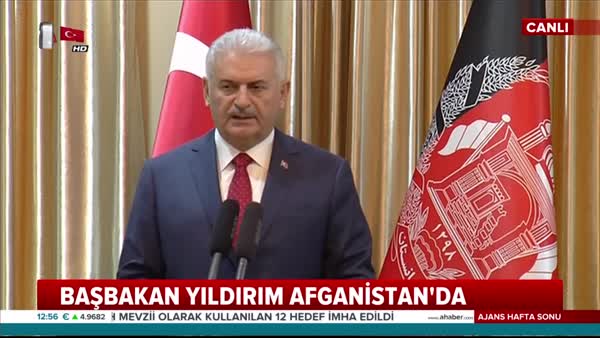 Başbakan Yıldırım, Afganistan Başbakanı Abdullah ile ortak basın toplantısında önemli açıklamalarda bulundu!
