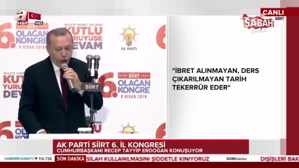 Cumhurbaşkanı Erdoğan'dan Kuzey Irak'taki operasyonla ilgili açıklama