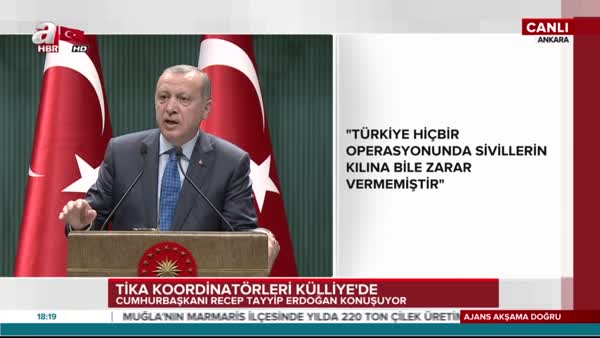 Cumhurbaşkanı Erdoğan: TİKA, yılda 2 bin projeyle yoluna devam ediyor