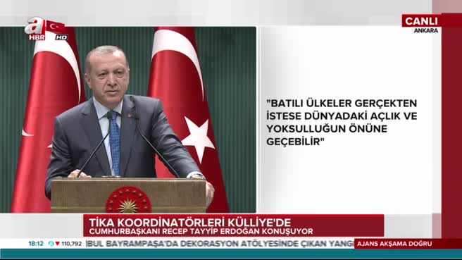 Cumhurbaşkanı Recep Tayyip Erdoğan TİKA Koordianatörleri toplantısında konuştu