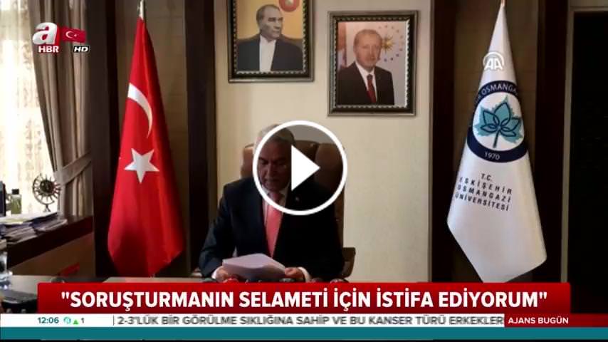 Rektör Hasan Gönen istifa etti