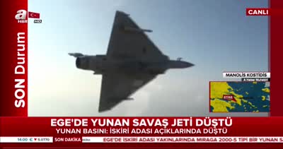 Ege’de Yunan savaş jeti düştü