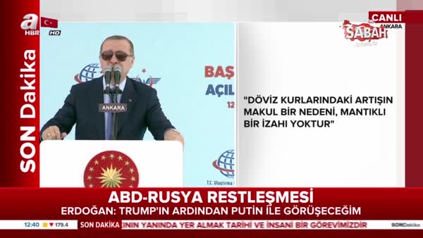 Cumhurbaşkanı Erdoğan'dan Kanal İstanbul mesajı 
