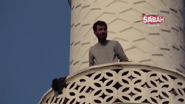 Bursa'da tüfekle minareye çıkan şahsın görüntüleri ortaya çıktı