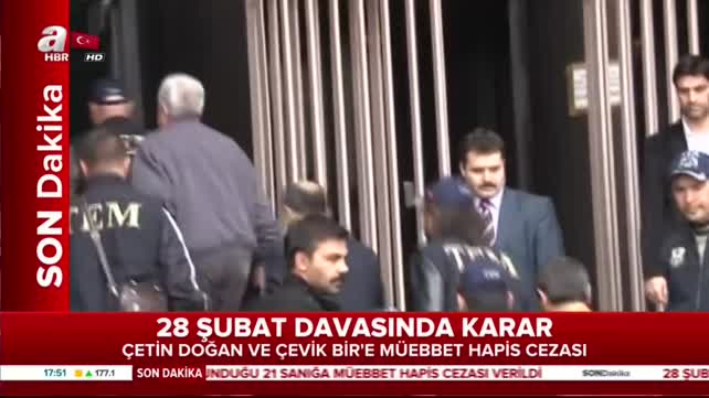 28 Şubat darbesine ilişkin 103 sanık hakkında açılan davada karar verildi