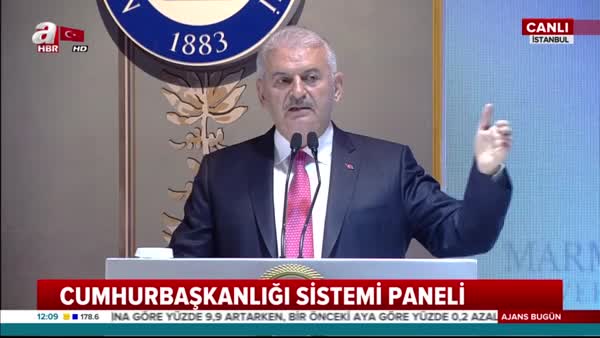 Başbakan Yıldırım, 'Cumhurbaşkanlığı Hükümet Sistemi' başlıklı panelde konuştu