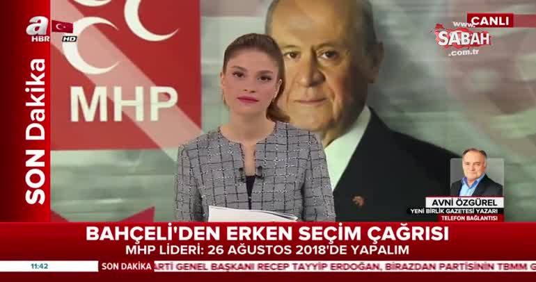 Bahçeli'nin erken seçim çağrısını Avni Özgürel yorumladı