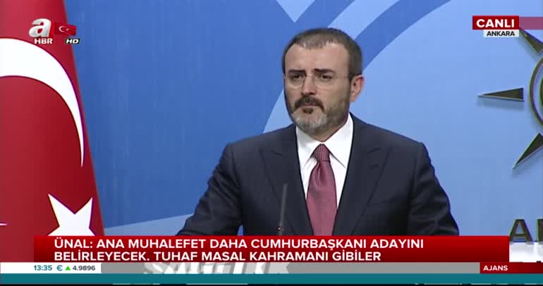 AK Parti Genel Başkan Yardımcısı ve Parti Sözcüsü Mahir Ünal 