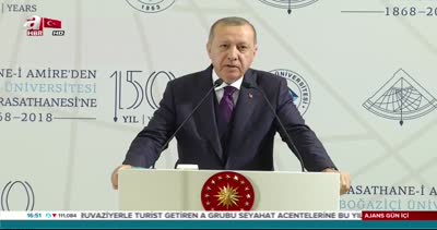 Cumhurbaşkanı Erdoğan, Kandilli Rasathanesi ve Deprem Araştırma Enstitüsü 150. Yıl Programı’nda konuştu