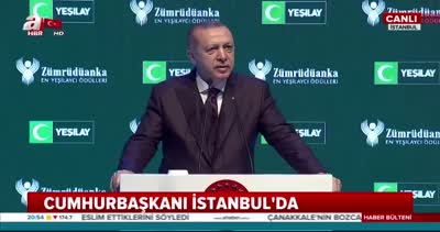 Cumhurbaşkanı Erdoğan’dan Yeşilay Ödül Töreninde önemli açıklamalar
