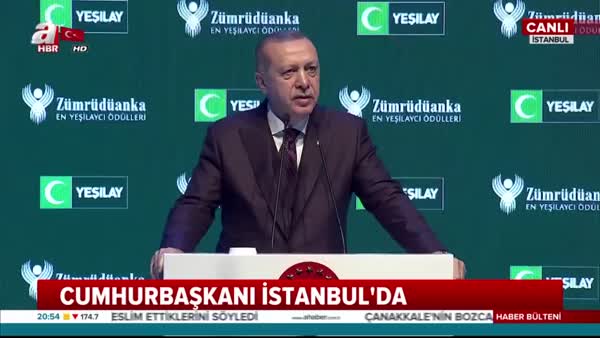 Cumhurbaşkanı Erdoğan'dan Yeşilay Ödül Töreninde önemli açıklamalar
