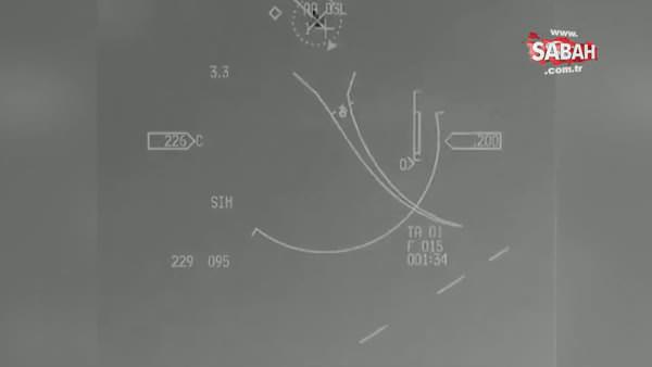 Yunan Mirage 2000 uçağının, Türk F-16'sından kaçmaya çalışma anı kamerada!