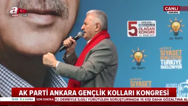 Başbakan Yıldırım AK Parti Gençlik Kongresi'nde konuştu