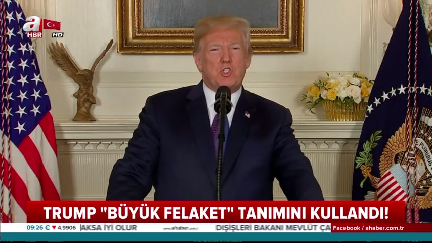 ABD Başkanı Trump 'Büyük felaket' tanımını kullandı