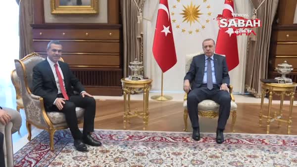 Son dakika haber: Cumhurbaşkanı Erdoğan, KKTC Cumhuriyet Meclisi Başkanı Teberrüken Uluçay'ı kabul etti