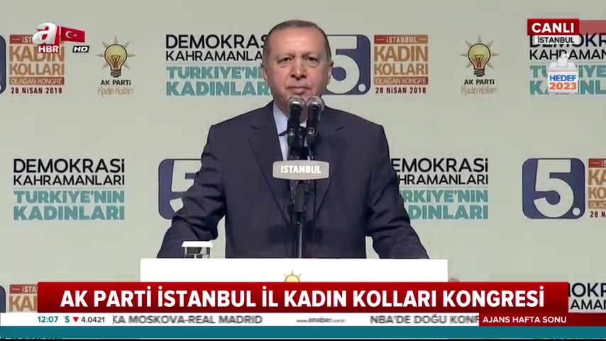 Cumhurbaşkanı Erdoğan, AK Parti İstanbul İl Kadın Kolları Kongresi’nde önemli açıklamalarda bulundu
