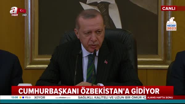 Erdoğan Özbekistan ziyareti öncesi açıklamalarda bulundu