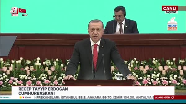 Cumhurbaşkanı Erdoğan, Özbekistan Parlamentosu'na hitap etti