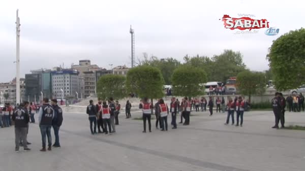 Taksim Meydanı'nda yoğun güvenlik önlemleri alındı