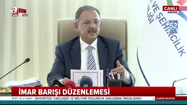 Son dakika haberi: İmar Barışı nasıl olacak? Çevre ve Şehircilik Bakanı Mehmet Özhaseki, canlı yayında açıkladı