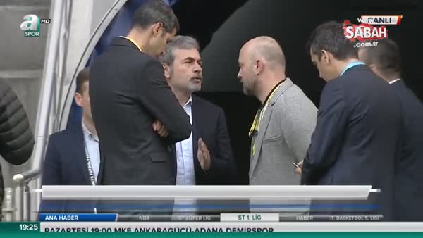 Fenerbahçe - Beşiktaş derbisi öncesi Aykut Kocaman sahaya çıktı