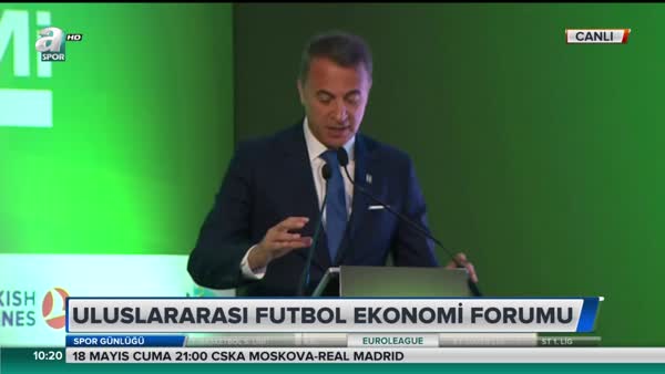 Fikret Orman Uluslararası Futbol Ekonomi Forumu'nda konuştu