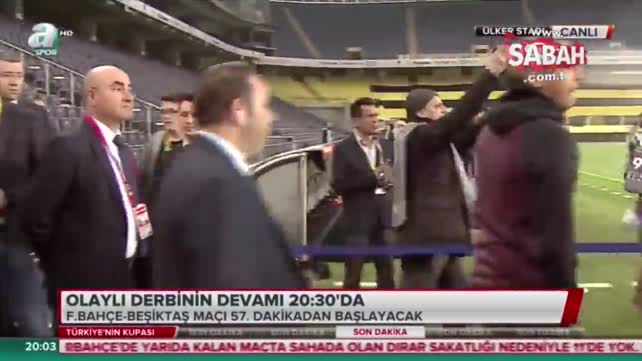 Fenerbahçe ısınmak için sahaya çıktı