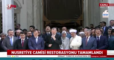 Cumhurbaşkanı Erdoğan Nusretiye Camii açılış töreninde konuştu
